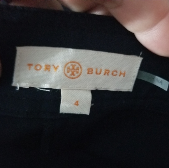 TORY BURCH | side zip stretch skinny crop pants - Picture 7 of 9